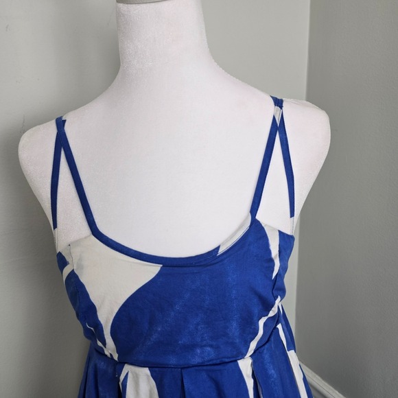 Anthropologie Womens Artsy Printed Babydoll Smock Maxi Dress XXS Vacation Resort - Picture 5 of 16